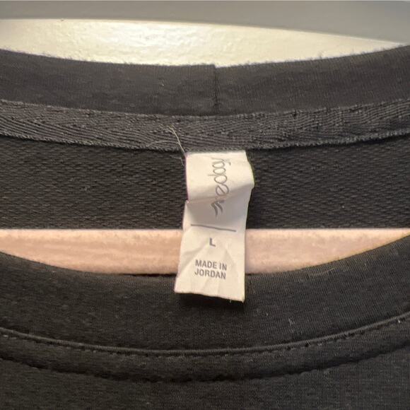 Ideology Women’s Long Sleeve Crew Neck Side-Snap Casual Tunic Top Size‎ L Black - Picture 3 of 7